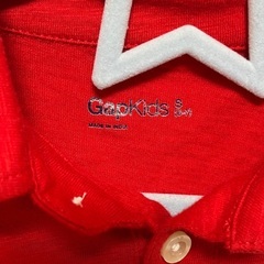 GAPKIDS アメリカ国旗デザイン ポロシャツ S 120の画像
