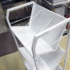 良品 不二貿易 13310 ファイルワゴン3段 オフィス家具 ホワイト 書類ケース 幅55cm 札幌市 東区 新道東店の画像