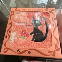 急ぎ！　激安　魔女の宅急便　ジジ　ハンカチ　ジブリ　ハンカチセット　黒猫の画像