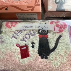 急ぎ！　激安　魔女の宅急便　ジジ　ハンカチ　ジブリ　ハンカチセット　黒猫の画像