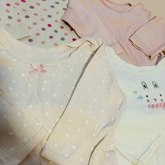 ベビー 肌着 ロンパース 80 4枚セットの画像