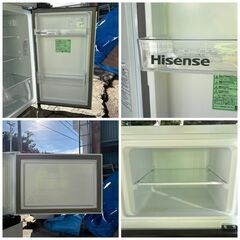 【❗️✨コンパクトモデル✨❗️】🌟Hisense 2ドア冷凍冷蔵庫 HR-B12E3W（2023年製）清掃・動作確認済✨省エネの画像