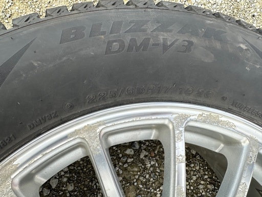 225/65R17 ブリヂストンDM-V3ホイール付