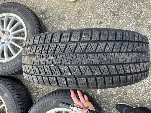 225/65R17 ブリヂストンDM-V3ホイール付
