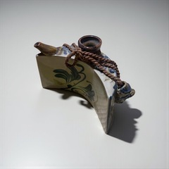 やちむん壺屋焼 末吉窯 魚紋泡瓶 完品の画像