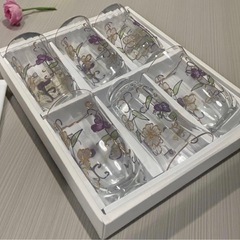 カメイガラス　新品未使用　コップ6個セットの画像