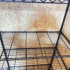 4段スチールラック メタルラック 黒の画像