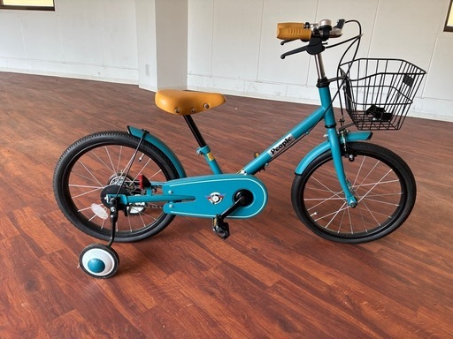 『取引終了』people 子ども自転車補助輪付18インチ極美品