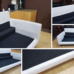 J39　展示品 大塚家具 取扱い 2Pソファ オットマン セットの画像