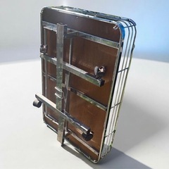 店舗什器 折りたたみ ワゴンラック キャスター付 インテリア 昭和レトロ 白 の画像