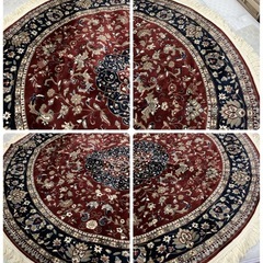 S267 ⭐ 大恒リビング ドーム型カーペット 絨毯 じゅうたん 直径180cm ほぼ未使用品の画像