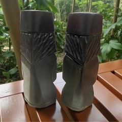 ヴィンテージ　アイヌ　木彫り　民芸品　ニポポ人形2体の画像