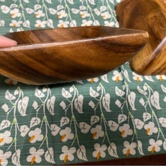 木製スクエアボウル 2個セットの画像