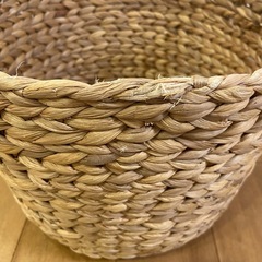 無印良品　かご　ウォーターヒヤシンス　ラウンド　ばすけっとバスケットの画像
