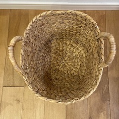 無印良品　かご　ウォーターヒヤシンス　ラウンド　ばすけっとバスケットの画像