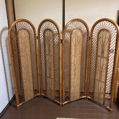 木製 衝立 パーテーションの画像