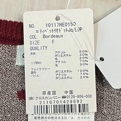 earth music&ecology♢Fサイズドット柄ニットワンピースファーの画像