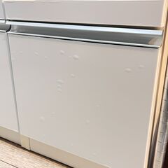 高橋木工所 キッチンボード ソフトクローズ引出し コンセント3口 横幅80cm奥行45cm高さ200cm 白 ホワイト 食器棚 レンジボード ★買取帝国 志木店の画像