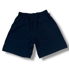 NIKE♢﻿ハーフパンツLL黒ブラックロゴプリントスポーツトレーニング紐付きの画像