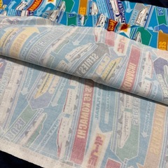 入学入園　準備　プラレール　布の画像