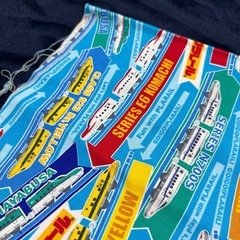 入学入園　準備　プラレール　布の画像