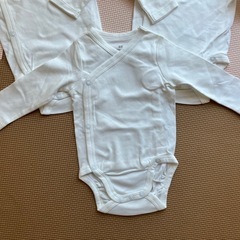 【新品未使用】H＆M オーガニックコットン ロンパース 肌着 3枚セットの画像