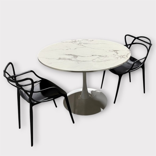 【定価8万円】大理石テーブル&椅子セット