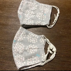 ハンドメイド　マスク２個の画像