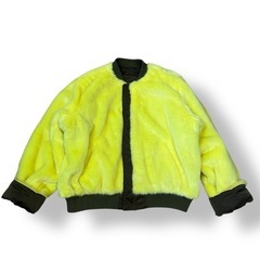 プニュズ♢MA-1ジャケットロゴ刺繍ファーブルゾンリバーシブルPUNYUS個性的の画像