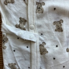 【新品未使用】クマ柄 コンビ 長肌着 肌着 新生児 ベビー 4点 50 60の画像