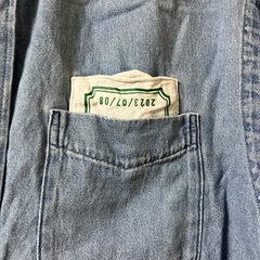 デニムシャツの画像