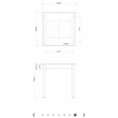 無印良品　ダイニングテーブルの画像
