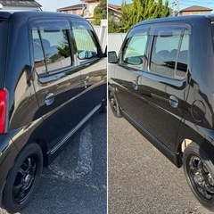 ⭐️エッセカスタム(H21年)⭐️                       車検R8年3月❗️人気のブラックメタリック‼️5MTミッション‼️‼️                                零1000パワーチャンバー❗️社外ホイール❗️ローダウン❗️ボンネットカーボン調❗️の画像