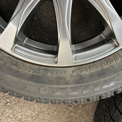アルミホイール付きブリヂストンVRXの画像