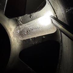 225/55r17 スパイクタイヤ　アルミ付き！の画像