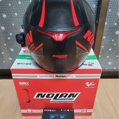 NOLAN N87 フルフェイスヘルメット ブラック/レッド fx8インカム付きの画像
