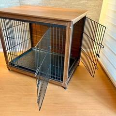 犬のケージの画像
