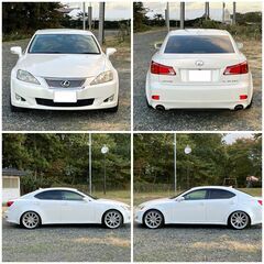 【車検たっぷり】美車/H22/レクサスIS/4WD/11万キロ/車高調/19インチworkアルミ/スタッドレスありの画像