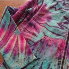 パーカー タイダイ染め サイケ.アジアンの画像