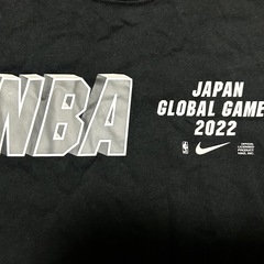 【美品】ナイキ NIKE NBA JAPAN GLOBAL GAMES 2022 プリント 半袖 記念Tシャツ L ブラック The Nike Tee メンズ　くろ黒の画像