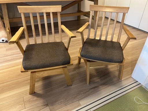 ニトリサザナミ回転椅子 2脚セット