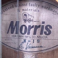 Morris W-18 アコースティックギターの画像