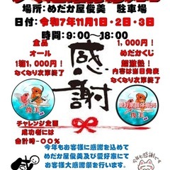 めだか屋俊美　お客様大感謝祭‼️