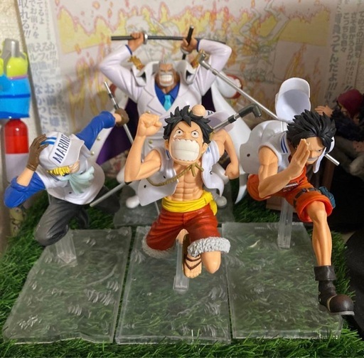 ワンピース　夢の一枚　スペシャルカラー　フィギュアセット エース サボ