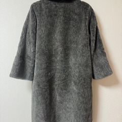 パステルミンクショートコート　フォックスくび首巻き、の画像