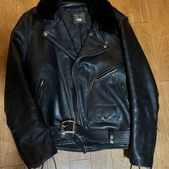 バンソン　貴重ボア付きダブルライダースの画像