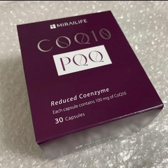 【蔵前製薬　ＭＩＲＡＩＬＩＦＥ ＣＯＱ１０　ＰＱＱ 30カプセル】 PQQ ピロロキノリンキノン 20mg 還元型コエンザイムQ10  100mg サプリメント 妊活  COQ10＋PQQ サプリメン 活性化 増やす 妊活 妊娠 抗酸化 健康 30日分 カネカ プレゼント 母の日の画像