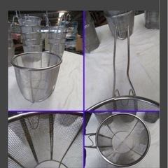 ★湯切り/てぼ☆14点 セット☆ざる☆ラーメン/うどん/麺☆業務用/調理器具/厨房器具★中古品　の画像