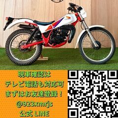 【動画あり】★ホンダ TLM50★ 実動 旧車 希少 原付 AD07型 キャブレター 空冷 2サイクル トライアル オフロード 松本市の画像