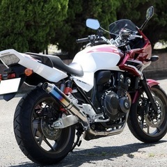 CB400sf nc42 WR'S チタンマフラー　スリップオンの画像